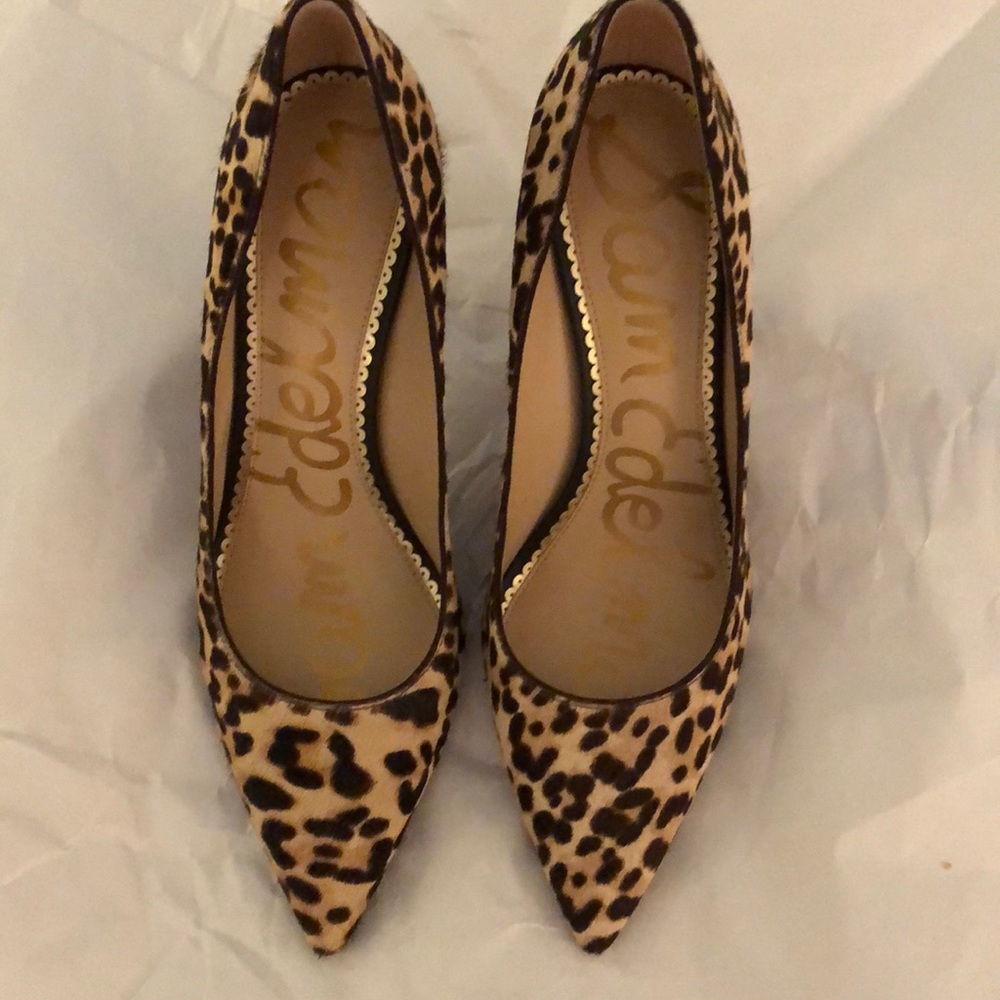 Sam Edelman leopard hair heels - sz 8.5